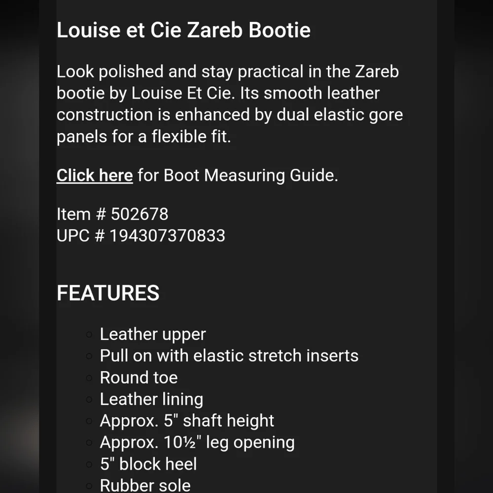 Louise et Cie Zareb Calf Hair Leather Cheetah Leopard Ankle Bootie Womens Size 7